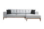 Atelier Del Sofa Montana Corner Right (L3+Chl) Sofá Cama Esquinero Gris Claro 288 x 160 cm